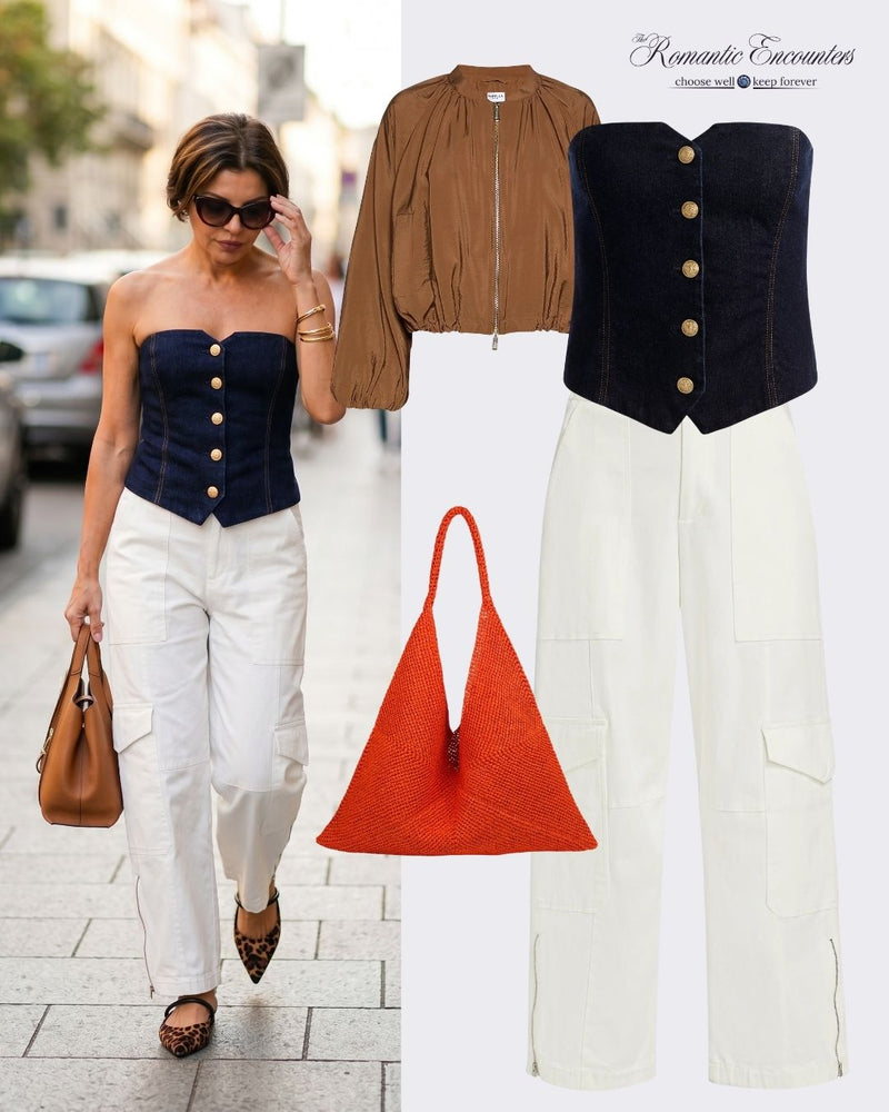 Indigo Denim Tube Top: Timeless