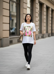Basic Cotton T-Shirt - Laminated Print