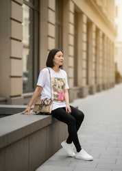 Basic Cotton T-Shirt - Laminated Print