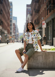 Beige Linen Blouse