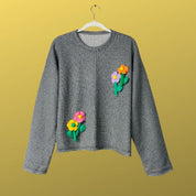 Knitwear Floral Appliqué