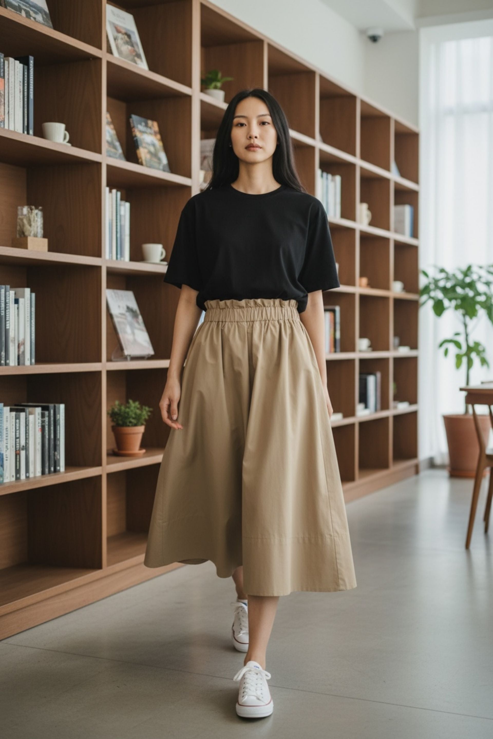 RuffleWaistCottonMidi-SkirtBeige.jpg