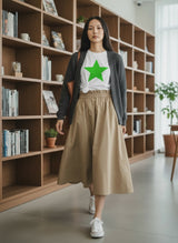Basic Cotton T-Shirt Star Printed