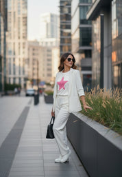 Basic Cotton T-Shirt Star Printed