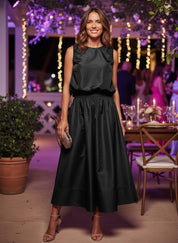 Taffeta Skirt & Top Set